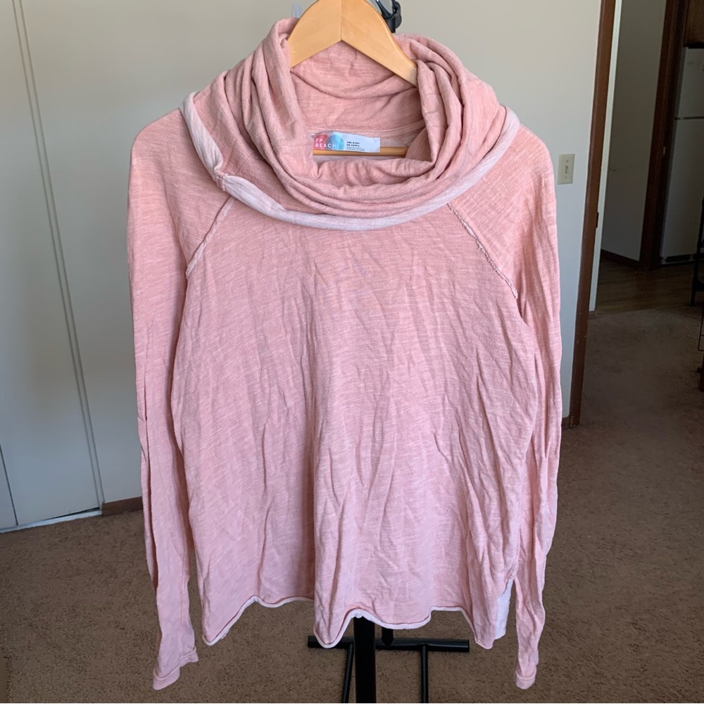 Free People Beach Cowl Neck Top